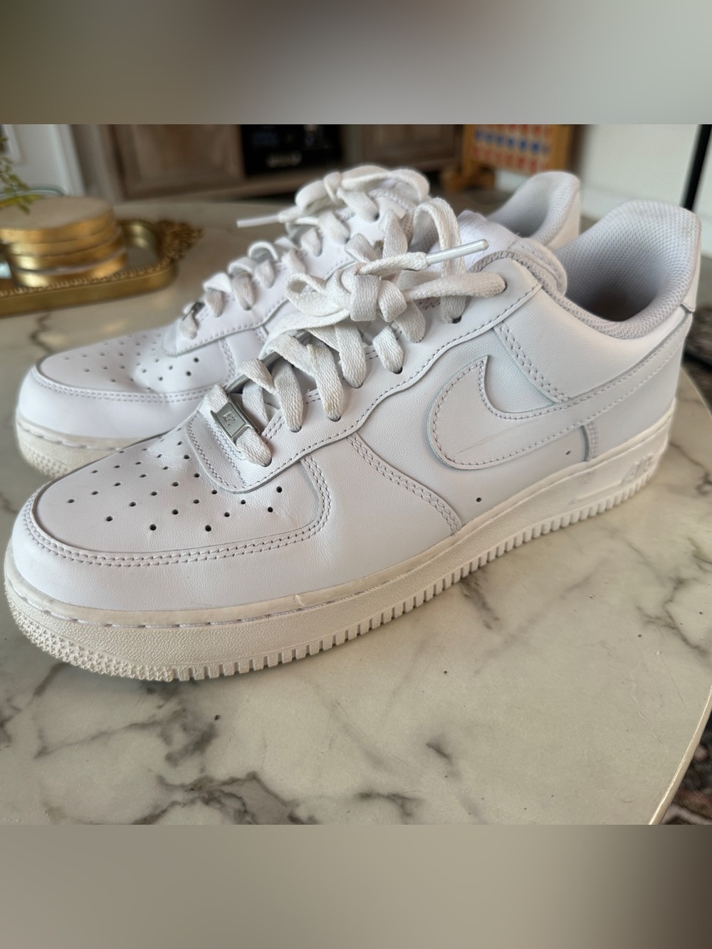 Nike Air Force 1 ’07 Triple White CW2288-111 Men’s Size 10.5